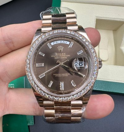 Rolex Day-date 40 228345rbr Chocolate Diamond