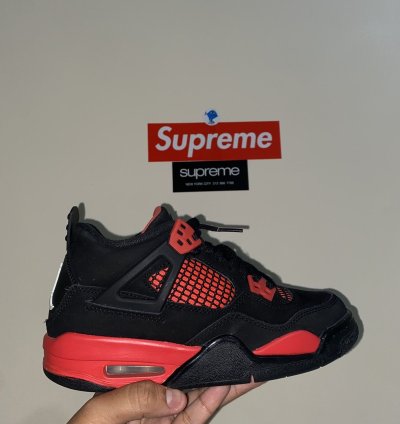 4 5y Jordan 4 Red Thunder Big Kids Shoes