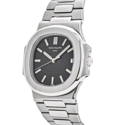Patek Philippe Nautilus 3711 1g-001 Date White Gold Black Dial