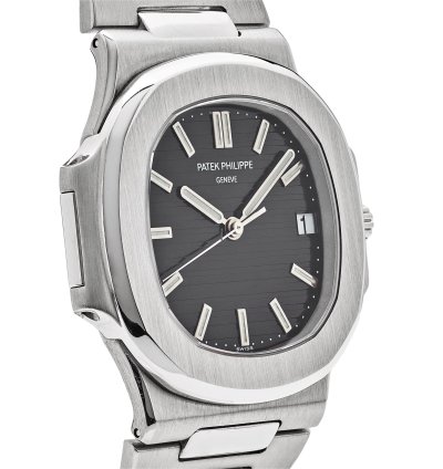 Patek Philippe Nautilus 3711 1g-001 Date White Gold Black Dial