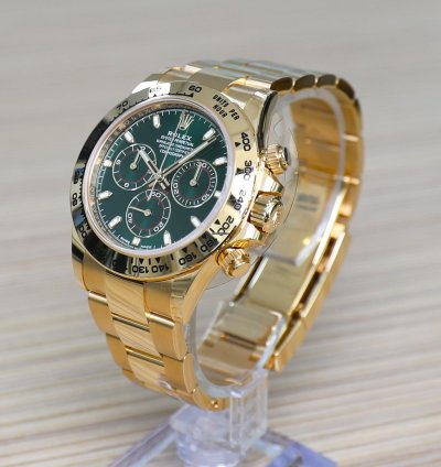 Rolex Daytona Cosmograph Daytona - Anniversary - John Mayer 18k Yellow Gold - Green Dial - New - Full Se