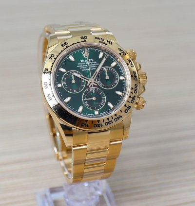 Rolex Daytona Cosmograph Daytona - Anniversary - John Mayer 18k Yellow Gold - Green Dial - New - Full Se