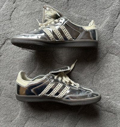 Wales Bonner Adidas Silver Sambas