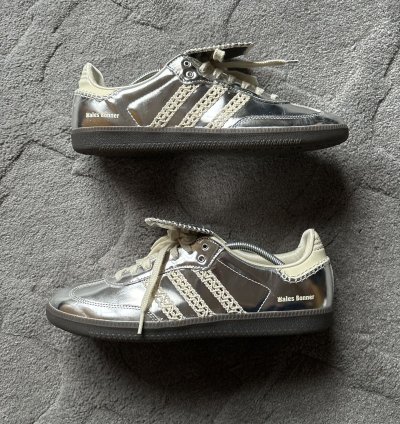 Wales Bonner Adidas Silver Sambas