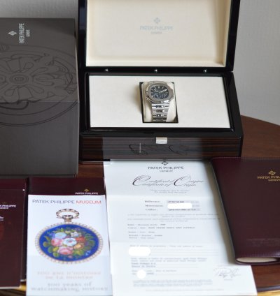 Patek Philippe Nautilus 3712 1a 3 Dots First Generation Mk1 Stainless Steel Full Set