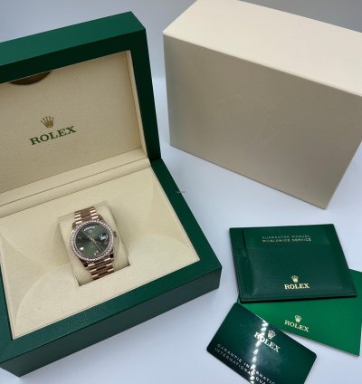 Rolex Day-date 40 228345rbr Olive Green Roman