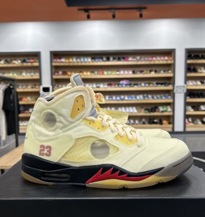 75574 Jordan 5 Retro Off-white Sail