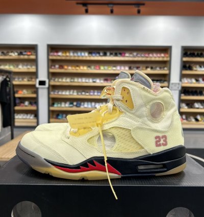 75574 Jordan 5 Retro Off-white Sail