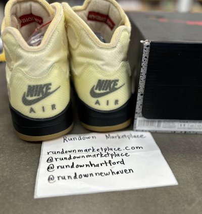 75574 Jordan 5 Retro Off-white Sail