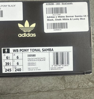 Wales Bonner Samba Pony Black