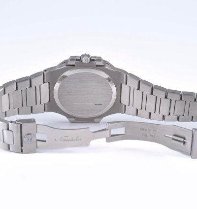 Patek Philippe Nautilus 3800 1 Matte Black Dial Diamond Hour Markers