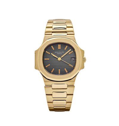 Patek Philippe Nautilus 3800 1 Yellow Gold Black Dial 1983