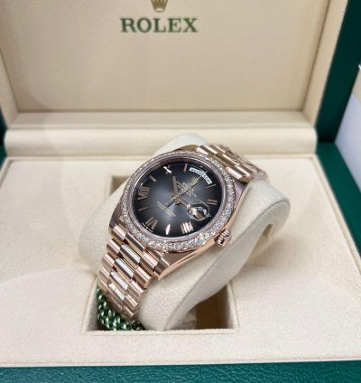 Rolex Day-date 40 228345rbr-0025grey Ombre Roman