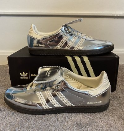 Wales Bonner Samba Silver Metallic