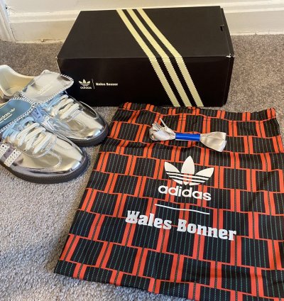 Wales Bonner Samba Silver Metallic