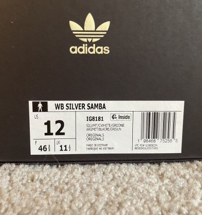 Wales Bonner Samba Silver Metallic