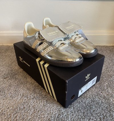 Wales Bonner Samba Silver Metallic Gum