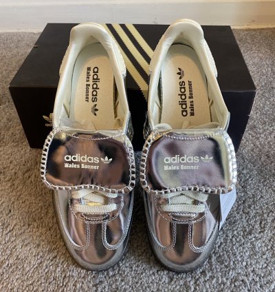 Wales Bonner Samba Silver Metallic Gum