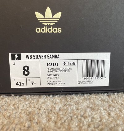 Wales Bonner Samba Silver Metallic Gum