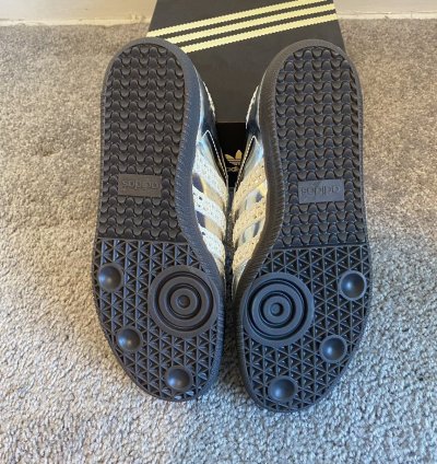 Wales Bonner Samba Silver Metallic Gum Size 7m 8 5w