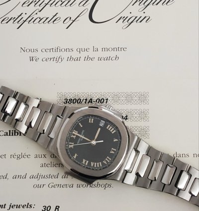 Patek Philippe Nautilus 3800 1a Steel Roman Index
