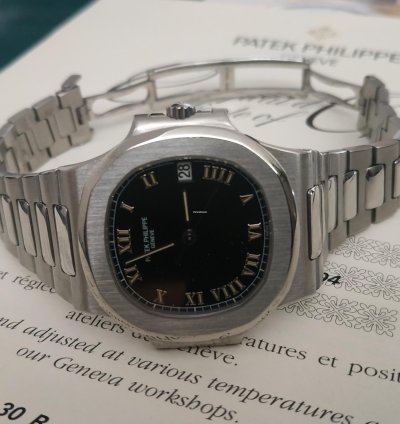 Patek Philippe Nautilus 3800 1a Steel Roman Index