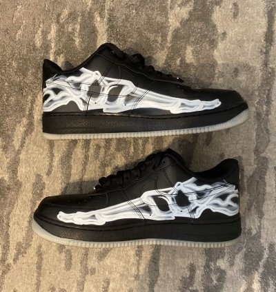 Air Force 1 07 Qs Black Skeleton 2019
