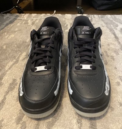 Air Force 1 07 Qs Black Skeleton 2019