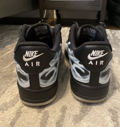 Air Force 1 07 Qs Black Skeleton 2019