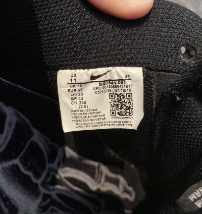 Air Force 1 07 Qs Black Skeleton 2019