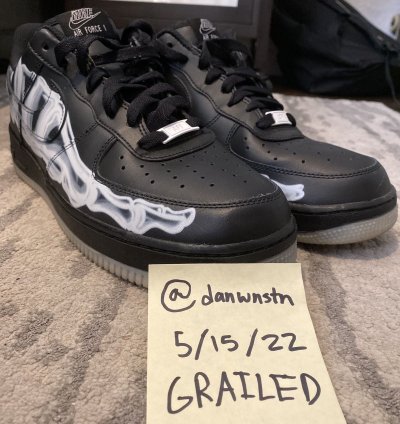 Air Force 1 07 Qs Black Skeleton 2019