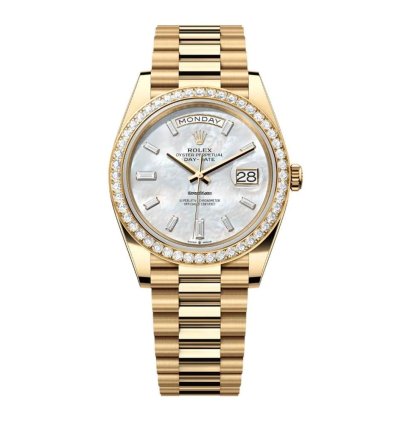 Rolex Day-date 40 228348rbr 18k Yellow Gold Mop Dial 40mm
