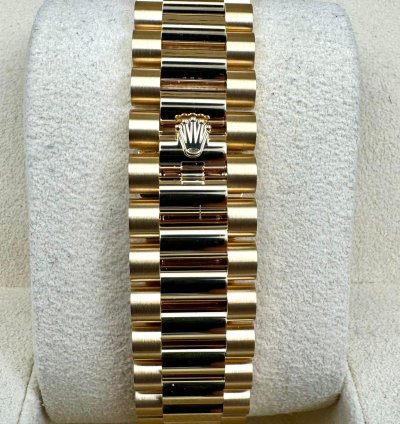 Rolex Day-date 40 228348rbr 40mm Yellow Gold Green Roman Dial Diamond Bezel Unworn 2024