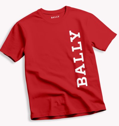 Bally Shirt Red Unisex Size Usa S To 5xl
