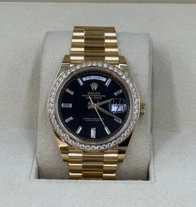 Rolex Day-date 40 228348rbr Bagutte Black