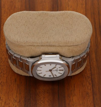 Patek Philippe Nautilus 3800 1a-011 Vintage Steel White Dial Fullset Service Perfect Condition