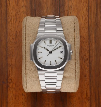Patek Philippe Nautilus 3800 1a-011 Vintage Steel White Dial Fullset Service Perfect Condition