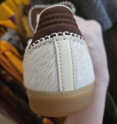 White Pony Hair Wb Samba
