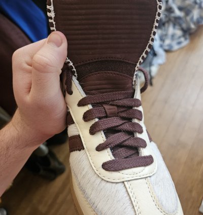 White Pony Hair Wb Samba