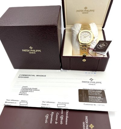 Patek Philippe Nautilus 3800 1j-001 Full Set 1998 Serviced By Pp