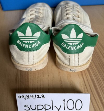 Worn-out Stan Smith White Green 41