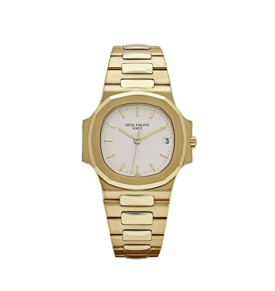 Patek Philippe Nautilus 3800 1j-001 Yellow Gold White Dial 2000
