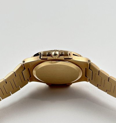 Patek Philippe Nautilus 3800 1j-001 Yellow Gold White Dial 2000