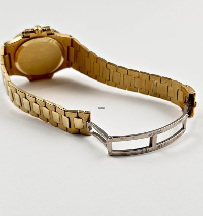 Patek Philippe Nautilus 3800 1j-001 Yellow Gold White Dial 2000