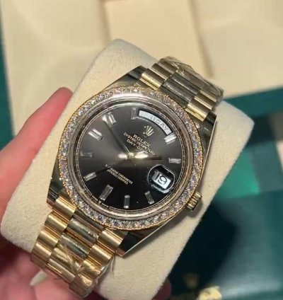 Rolex Day-date 40 228348rbr Black Old Card