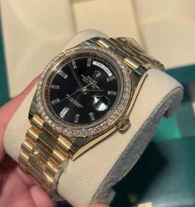 Rolex Day-date 40 228348rbr Black Old Card