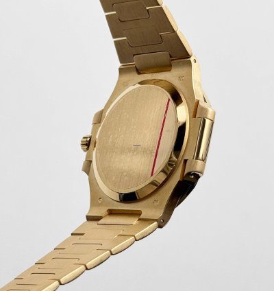 Patek Philippe Nautilus 3800 1j-017 Yellow Gold Black Dial 2003