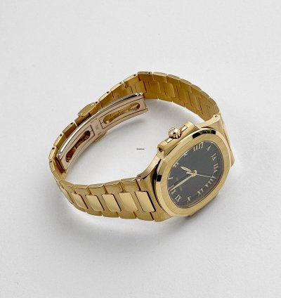 Patek Philippe Nautilus 3800 1j-017 Yellow Gold Black Dial 2003