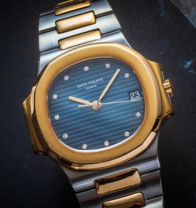 Patek Philippe Nautilus 3800 1ja-013 Ss 18k Gold Diamonds 37mm Serviced Patek Philippe 2025