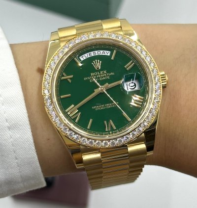 Rolex Day-date 40 228348rbr Green Roman